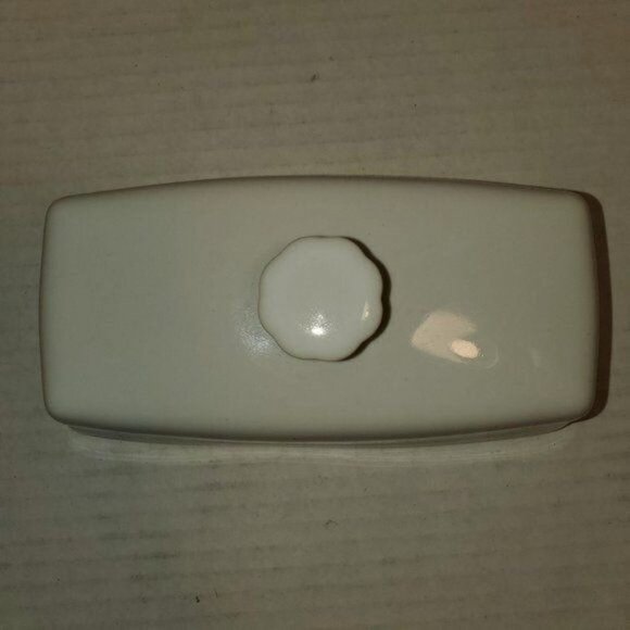 Fiestaware Fiesta CERAMIC Butter Dish Lid Cover Top Extra Large White - Picture 6 of 13